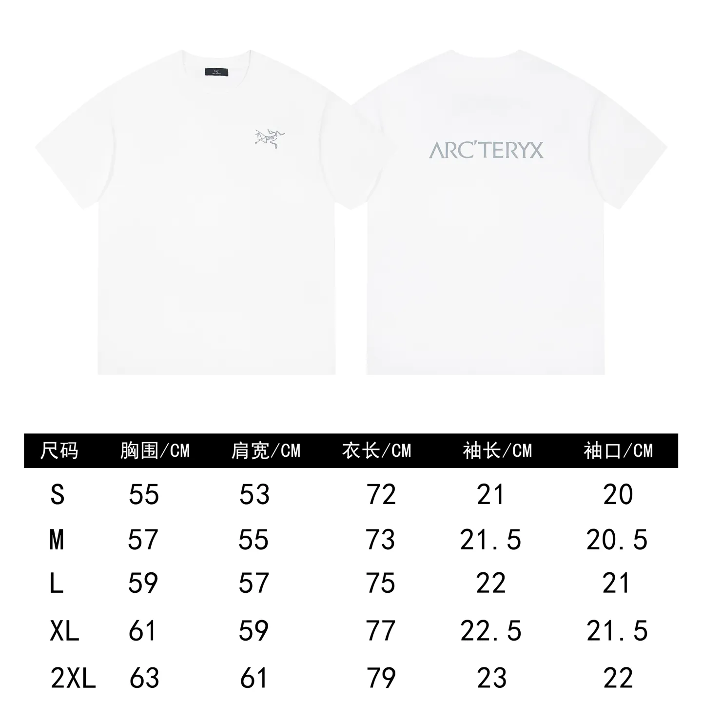 ARC'TERYX Same Style Same Style Series Sizes：S-XXL :Black White